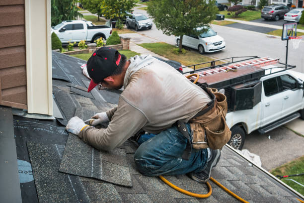 Professional Roofing technician working in Canyon Dam, CA